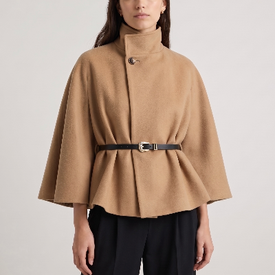 Capa camel com cinto