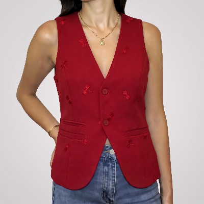 Colete vermelho
