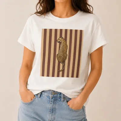 T-shirt leopardo