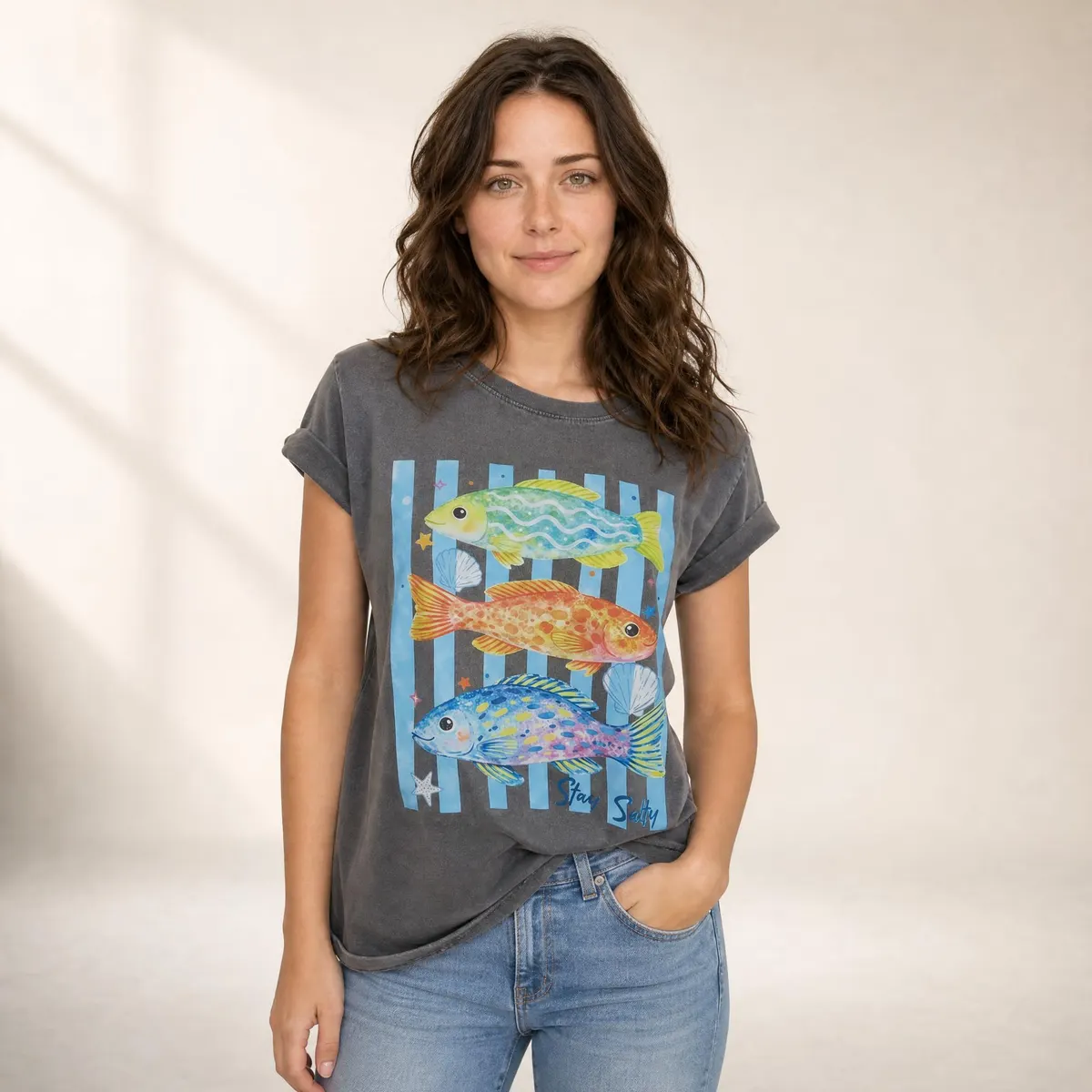 T-shirt peixes — foto 2 de 3