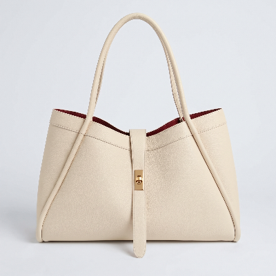 Carteira shopper bege