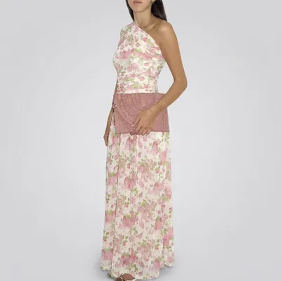 Vestido floral off white 