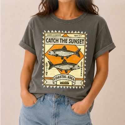 T-shirt sunset 